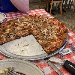 Morena's Cucina Rustica - Sausage and Mushroom Pizza