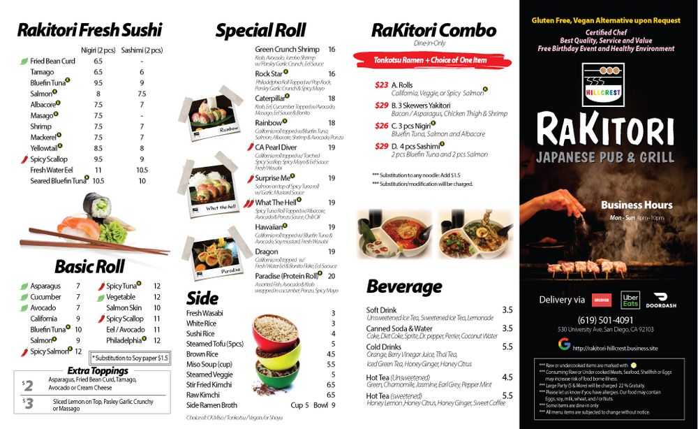 Rakitori Japanese Pub & Grill