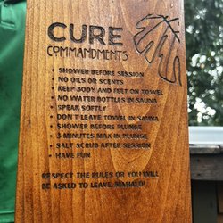 Cure Kaua'i Sauna - Their "commandments"