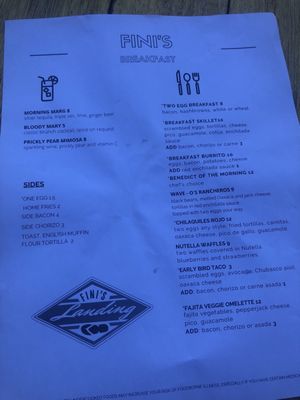 Menu photo 4 Fini's Landing Tucson, AZ
