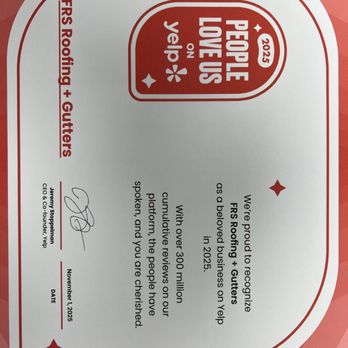 FRS Roofing - People love us on Yelp! - Roofing Near Me - Medford, Massachusetts