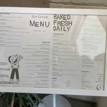 Rye Goods - Menu - Bakeries Near Me - Newport Beach, California Rye Goods - Menu - Bakeries Near Me - Newport Beach, California