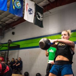CrossFit Kenmore - Coral competing at South Seattle CrossFit
