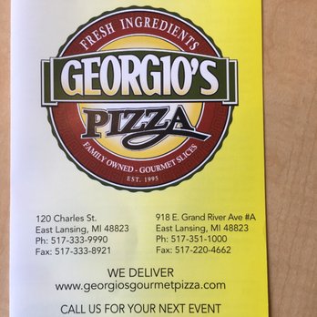 Georgio’s Pizza - Menu - Pizza Near Me - East Lansing, Michigan Georgio’s Pizza - Menu - Pizza Near Me - East Lansing, Michigan