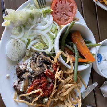 Rendezvous - Most amazing rendezvous burger w/out the bun and sub veggies for fries. - Seafood Near Me - Fort Lauderdale, Florida Rendezvous - Most amazing rendezvous burger w/out the bun and sub veggies for fries. - Seafood Near Me - Fort Lauderdale, Florida