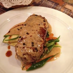 Bajazzo - Rumpsteak mit Pfefferrahmsoße