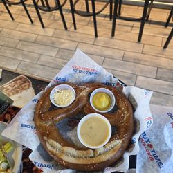 Bout Time Pub & Grub - Bavarian pretzel on superbowl sunday