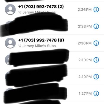 Jersey Mike's Subs - Proof that I called and nobody answered - Sandwiches Near Me - Springfield, Virginia Jersey Mike's Subs - Proof that I called and nobody answered - Sandwiches Near Me - Springfield, Virginia