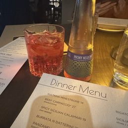 Phony Negroni! Delicious!