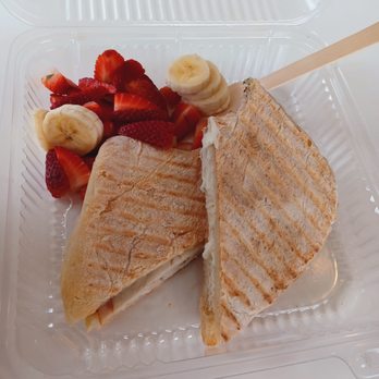Cafe Bonaparte - Kids Turkey Panini with fruit - French Near Me - Hermosa Beach, California