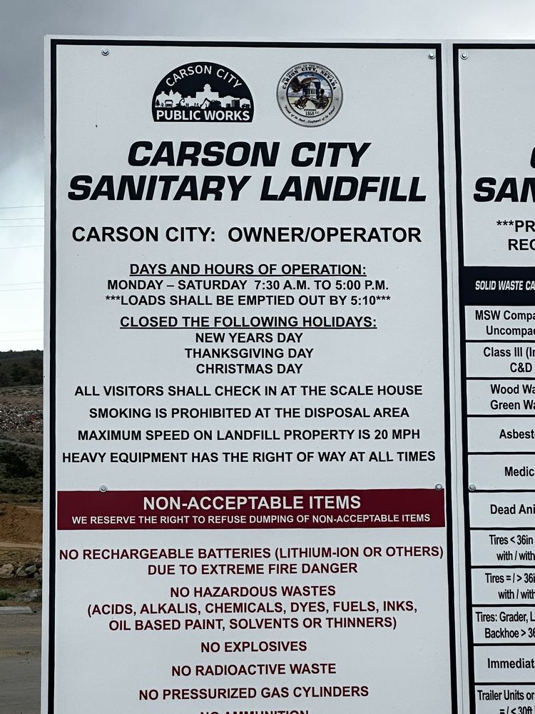 CARSON CITY LANDFILL Updated July 2024 14 Photos 3600 Flint Rd