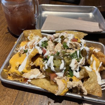 The Chicken Koop - Loaded mini nachos $11 - New American Near Me - Whittier, California