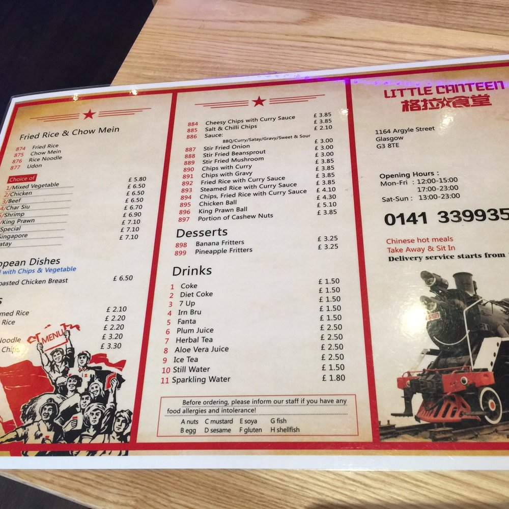 Little Canteen - Traditional menu - Fast Food Near Me - Glasgow, GLG