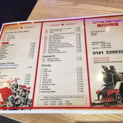 Little Canteen - Traditional menu