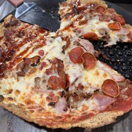 12" Keto crust - half burnt ends and half meat lover. 12" Keto crust - half burnt ends and half meat lover.