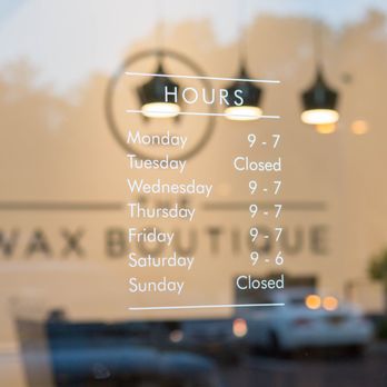 The Wax Boutique - Hours of operation - Waxing Near Me - Manorville, New York The Wax Boutique - Hours of operation - Waxing Near Me - Manorville, New York