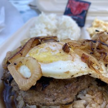 Passion Bakery Cafe - LOCO MOCO (with grilled onion on top, by special request). - Bakeries Near Me - Kapaa, Hawaii