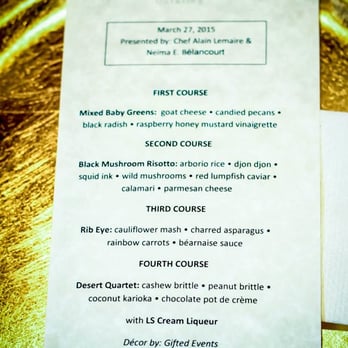 Sensory Delights Catering - Pop up dinner
Menu - Caterers Near Me - Pembroke Pines, Florida Sensory Delights Catering - Pop up dinner
Menu - Caterers Near Me - Pembroke Pines, Florida