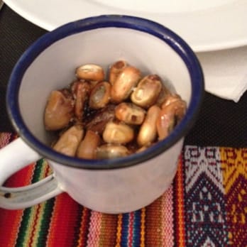 Santa Ceviche - Corn kernels. - Peruvian Near Me - Barcelona, B