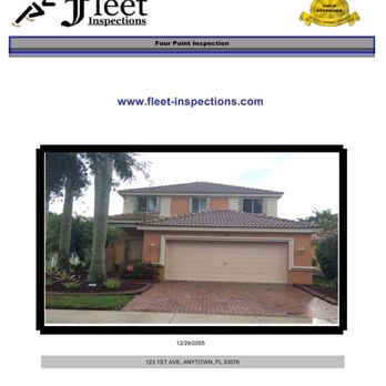 Fleet Inspections - 4 POINT INSPECTION COVER PAGE - Home Inspectors Near Me Fleet Inspections - 4 POINT INSPECTION COVER PAGE - Home Inspectors Near Me