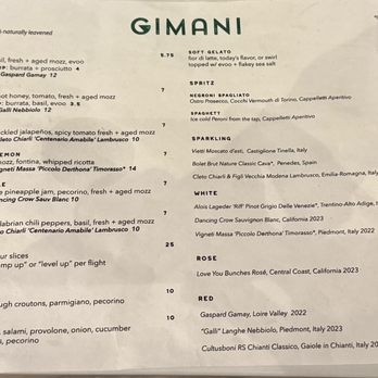 Gimani - Menu - Pizza Near Me - Albuquerque, New Mexico