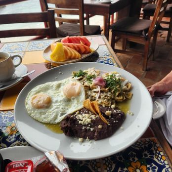 La Playita - Chilaquiles and eggs I think - Mexican Near Me - Puerto Vallarta, JAL