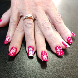Harper Avenue Salon - Snowman nails