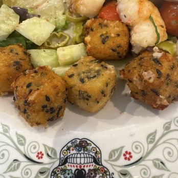Unconventional Diner - Those amazing feta croutons, Greek salad and shrimp. - Breakfast & Brunch Near Me - Washington, DC, District of Columbia Unconventional Diner - Those amazing feta croutons, Greek salad and shrimp. - Breakfast & Brunch Near Me - Washington, DC, District of Columbia