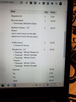 Menu photo 1 Mancini's Wood-Fired Pizza Brooklyn, NY Menu photo 1 Mancini's Wood-Fired Pizza Brooklyn, NY