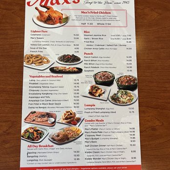 Max's Restaurant - Dillingham - Menu - Filipino Near Me - Honolulu, Hawaii Max's Restaurant - Dillingham - Menu - Filipino Near Me - Honolulu, Hawaii