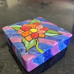 Burst Of Butterflies Create & Paint Studio - Large trinket box