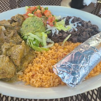 Mr Tequila's Cantina & Grill - Pork with beans, rice and tortillas. Very tasty! - Mexican Near Me - Indianapolis, Indiana