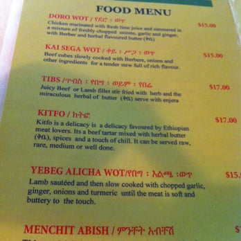 Cafe Abyssinia - Menu - Ethiopian Near Me - Mount Roskill, AUK