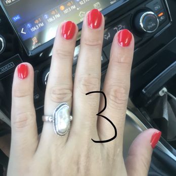 Magic Nails - What I ended up with after $70 in service and $15 tip - Nail Salons Near Me - Oak Brook, Illinois