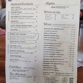 The Golden Rule - Drink menu - Cocktail Bars Near Me - Georgetown, Texas
