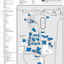 Rogue Community College Redwood Campus - Fall 2022 Redwood Campus map