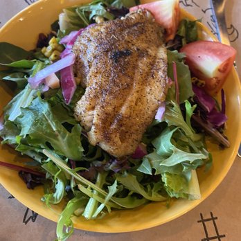 Bubba's Fish Camp & Smokehouse - Salmon salad - Seafood Near Me - Myrtle Beach, South Carolina