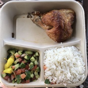 Zankou Chicken - This is supposed to be a quarter-chicken. Not very fresh-looking. I prefer a good grocery store deli. - Mediterranean Near Me - Anaheim, California