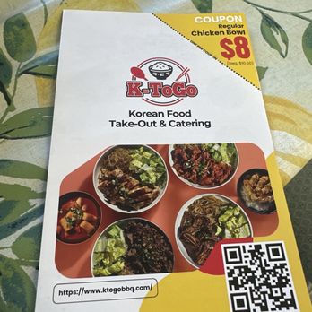 K-ToGo - Comes with a coupon! - Korean Near Me - San Bernardino, California K-ToGo - Comes with a coupon! - Korean Near Me - San Bernardino, California