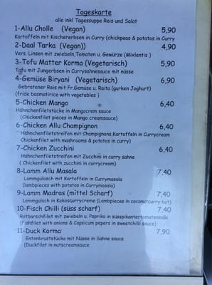 Menu photo 5 Mama India Berlin, BE