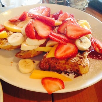 Plums Cafe - Coconut French toast - Breakfast & Brunch Near Me - Costa Mesa, California