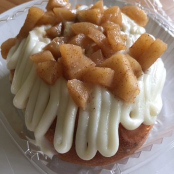 Seattle Cinnamon Roll - Cinnamon roll, added cream cheese and stewed apples! Yum! - Bakeries Near Me - Woodinville, Washington Seattle Cinnamon Roll - Cinnamon roll, added cream cheese and stewed apples! Yum! - Bakeries Near Me - Woodinville, Washington