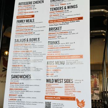 Cowboy Chicken - Menu - Barbeque Near Me - Kissimmee, Florida