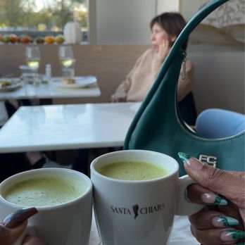 Santa Chiara Caffe - Matching matcha - Cafes Near Me - Long Island City, New York