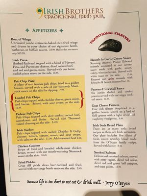 Menu photo 6 Nine Irish Brothers, West Lafayette West Lafayette, IN