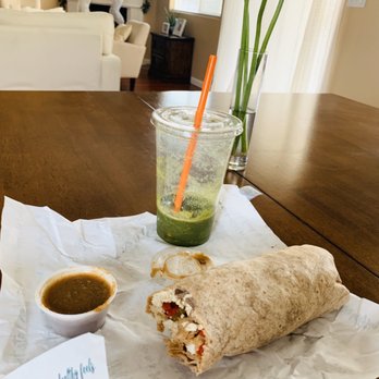 Fit Pantry - Detox smoothie and breakfast burrito - Breakfast & Brunch Near Me - Bakersfield, California