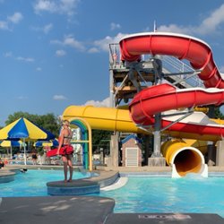 Slide that was closed and the lazy river