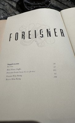 Menu photo 2 Foreigner Restaurant Orlando, FL Menu photo 2 Foreigner Restaurant Orlando, FL