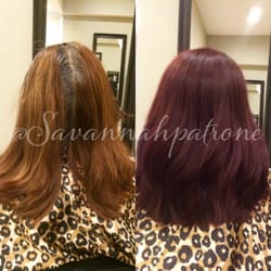Tangles Salon - Before and after