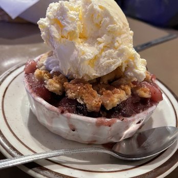 Antlers Cafe & Bar - Cobbler with ice cream - American Near Me - Young, Arizona Antlers Cafe & Bar - Cobbler with ice cream - American Near Me - Young, Arizona